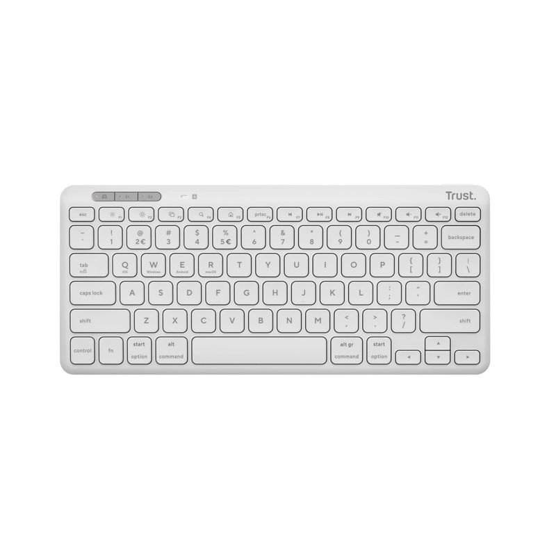 Tastatura Wireless Compacta Trust  Lyra / BT5.0 / White