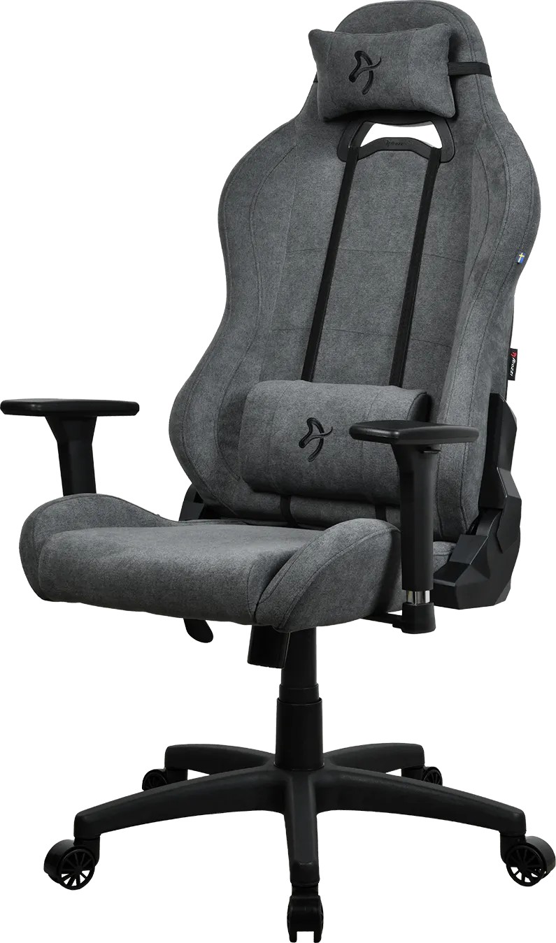Игровое кресло AROZZI Torretta 2023 Edition/ Soft Fabric/ up to120kg / 155-185cm / Ash Grey photo 1