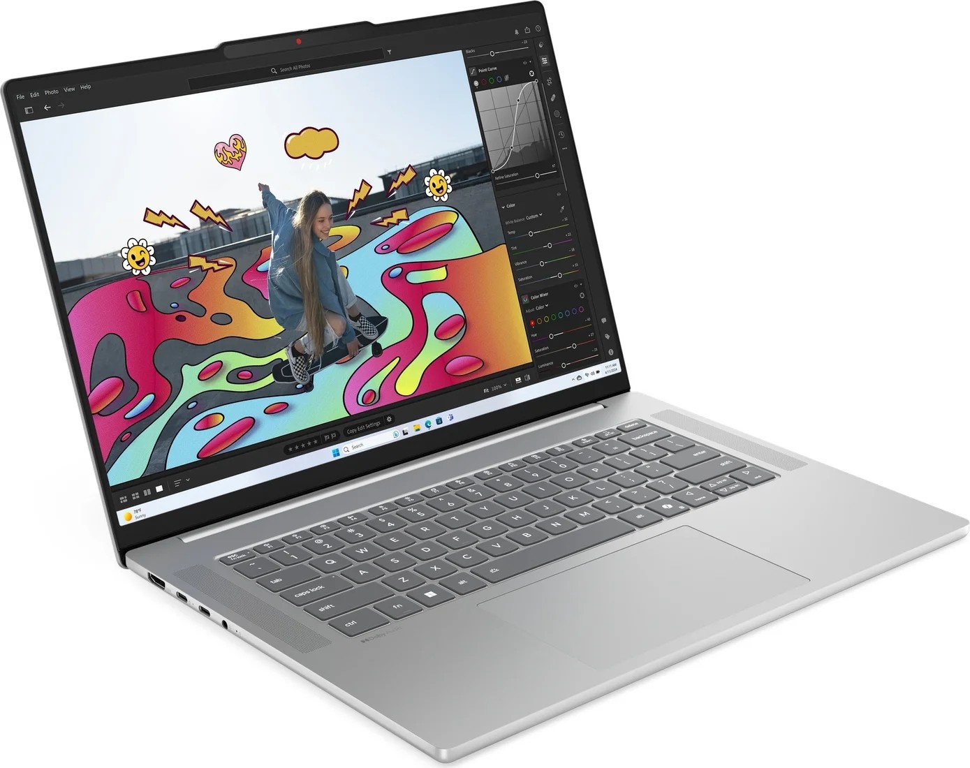 Ноутбук 16” Lenovo IdeaPad Slim 5 116ARP10/ WUXGA/ AMD Ryzen 7 7735HS/ 16GB / 1TB SSD / Luna Grey photo 2