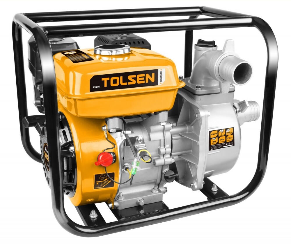 Мотопомпа 75мм 1000л/мин Industrial Tolsen photo 1