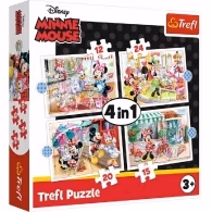 Trefl 34355 Puzzles 4In1 Disney Minnie