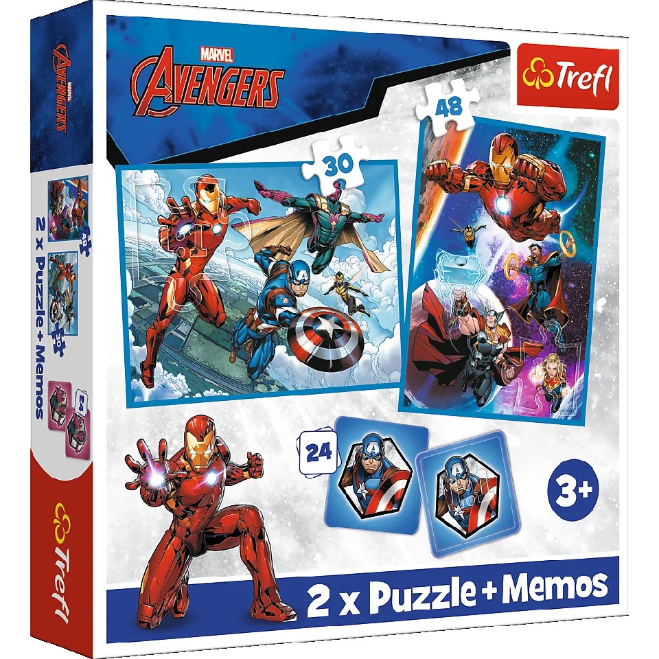 Trefl Puzzles 93333 2в1 Герои в действии photo 1