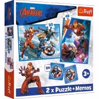 Trefl Puzzles 93333 2in1 Heroes in the action