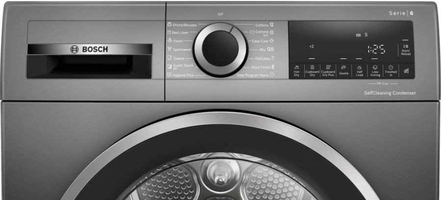 Сушильная машина Bosch WQG235DREU / 8 кг / B / Cерый photo 2