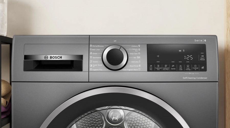 Сушильная машина Bosch WQG235DREU / 8 кг / B / Cерый photo 3