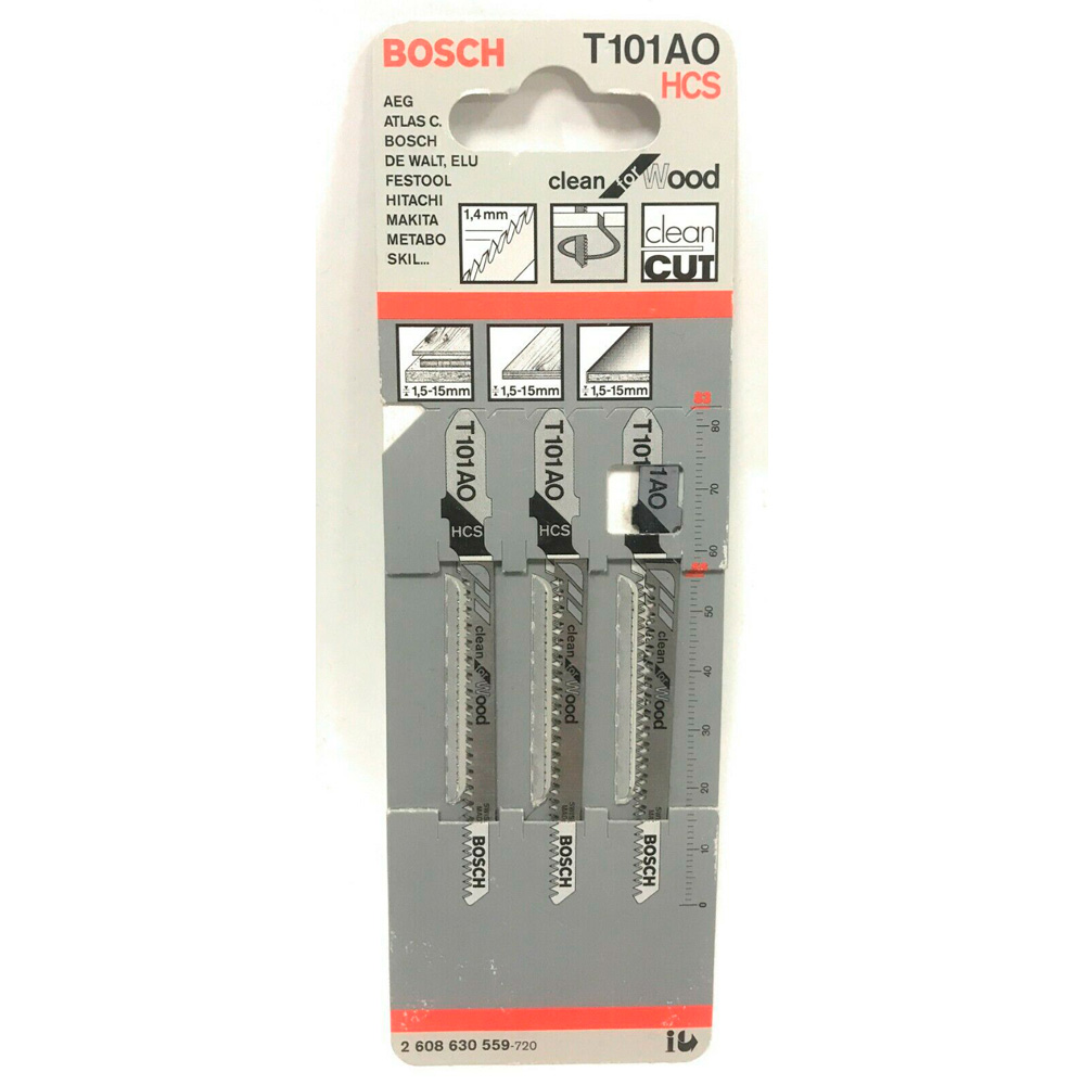 Набор пилок для лобзика Bosch T 101AO / GST, 2608630559 photo 2
