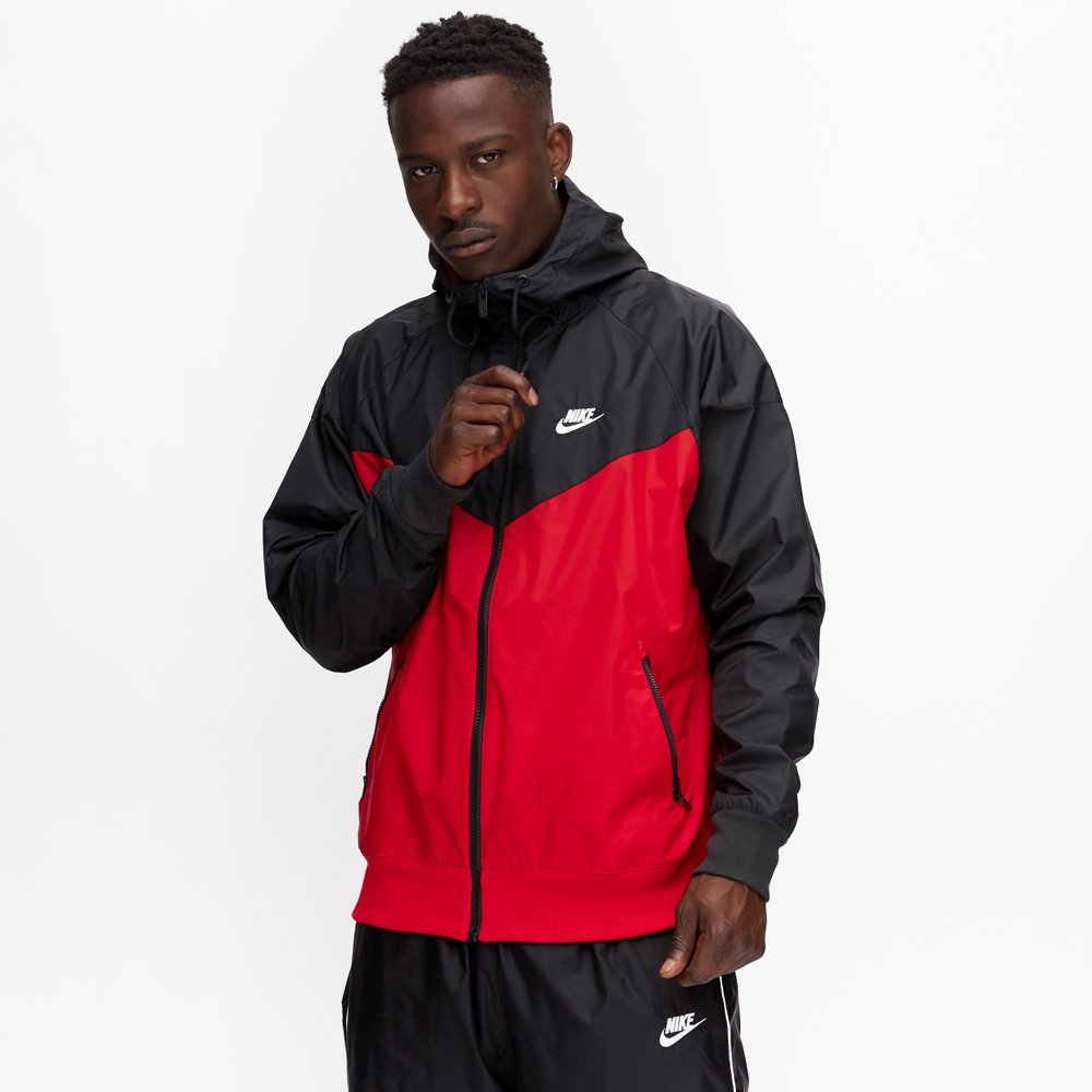Jachetă Nike M NSW HE WR JKT HD L Negru-rosu pentru bărbați  photo 2
