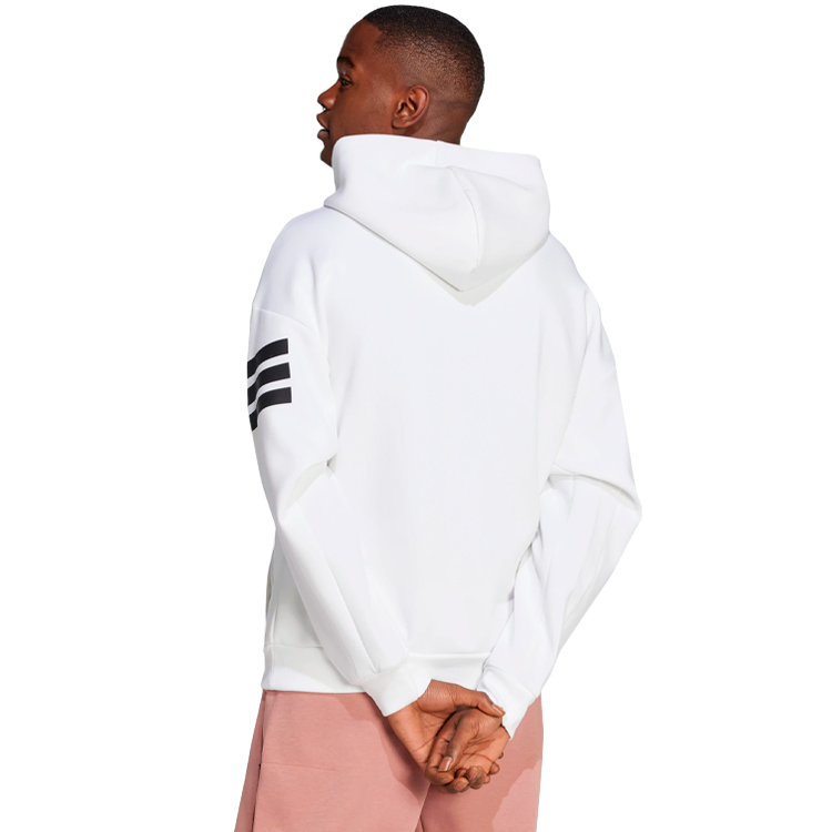 Мужская Толстовка Adidas M FI 3S HD XS Белый photo 3