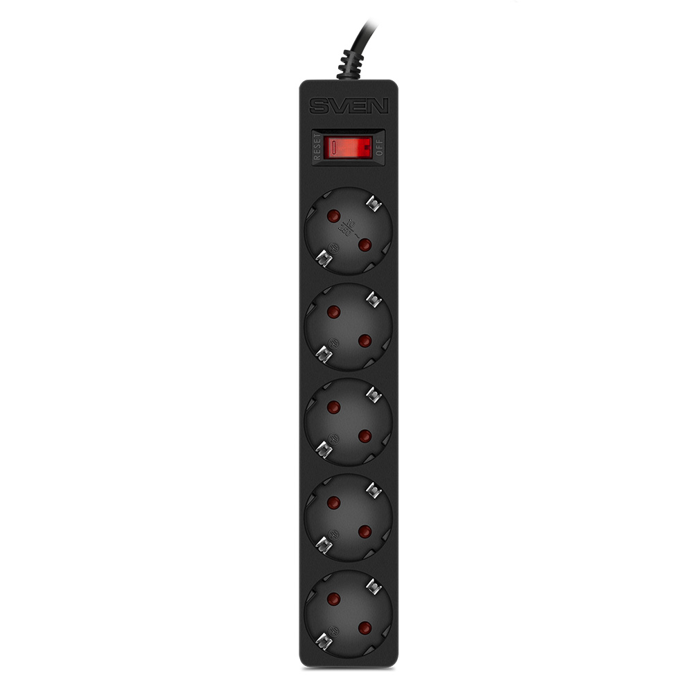 Prelungitor Sven SF-05E 1,8 m / 5 Black, SV021559 photo 2