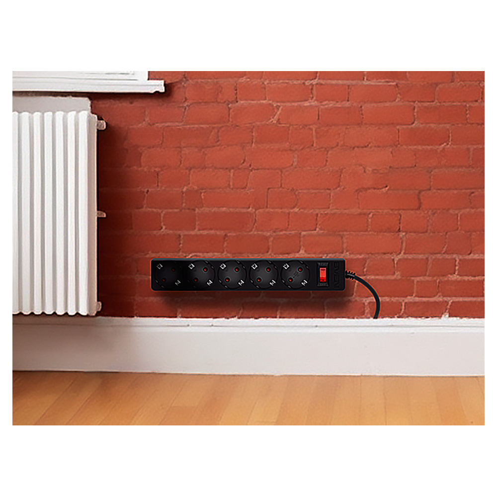 Prelungitor Sven SF-05E 1,8 m / 5 Black, SV021559 photo 6