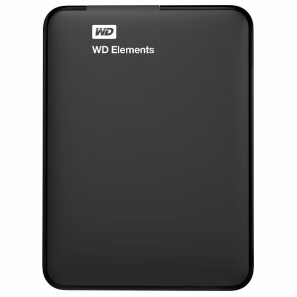 2.5" External HDD 1.0TB (USB3.0) Western Digital "Elements", Black, Durable design 