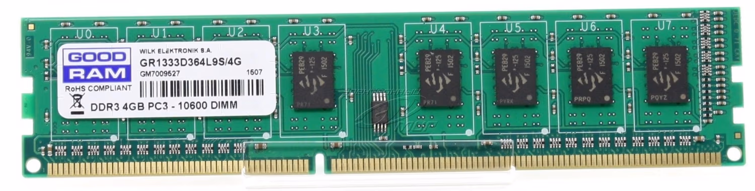 8GB DDR3-1333 GOODRAM, PC10600, CL9, 1.5V