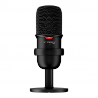 HyperX SoloCast, Black, Microphone for the streaming, Sampling rates: 48 / 44.1 /32 / 16 / 8 kHz, 20Hz-20kHz, Tap-to-Mute sensor with LED indicator, Flexible, Adjustable stand, Cardioid polar pattern, Boom arm and mic stand, Cable length: 2m, Black, USB thumbnav 1
