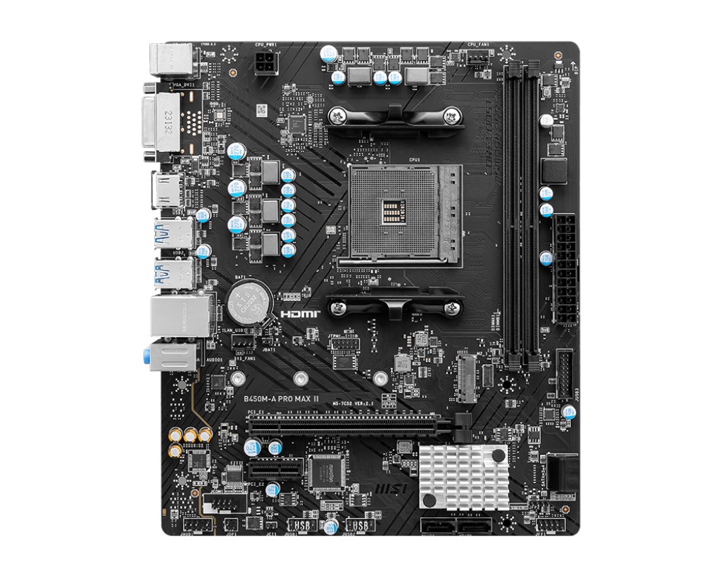 Материнская плата MSI B450M-A PRO MAX II/ AM4/ B450/ DDR4/ mATX photo 2