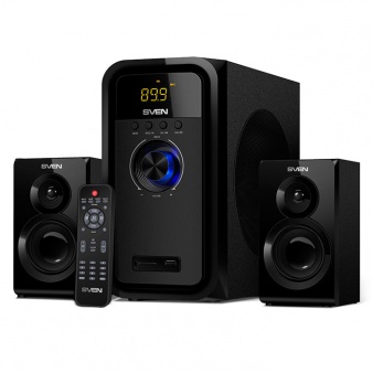 Boxe SVEN MS-2051 / 2.1 / 55W / Bluetooth / FM-tuner / USB & SD card / Black photo 2