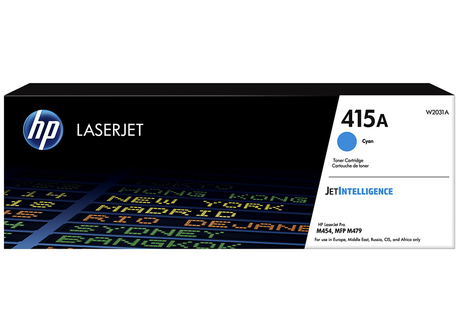 HP 415A (W2031A) Cyan Original LaserJet Toner Cartridge  for HP M454dn/dw, M479dw/fdn/fdw/fnw, 2100 p. photo 1