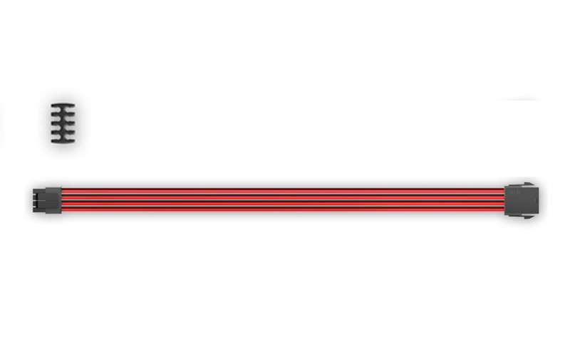 DEEPCOOL ”EC300-CPU8P-RD”, RED, Extension cable 8 (4+4)-pin ATX, 18AWG fiber wire and a high-quality terminal, wire length 300mm photo 2