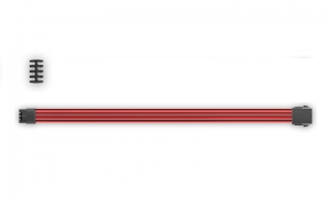 DEEPCOOL ”EC300-CPU8P-RD”, RED, Extension cable 8 (4+4)-pin ATX, 18AWG fiber wire and a high-quality terminal, wire length 300mm thumbnav 2