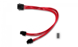 DEEPCOOL ”EC300-CPU8P-RD”, RED, Extension cable 8 (4+4)-pin ATX, 18AWG fiber wire and a high-quality terminal, wire length 300mm thumbnav 3