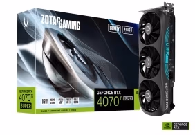 Placa video ZOTAC GeForce RTX 4070 SUPER Trinity Black Edition / 16GB / GDDR6X / 256bit