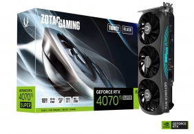 Видеокарта ZOTAC GeForce RTX 4070 SUPER Trinity Black Edition / 16GB / GDDR6X / 256bit thumbnav 1
