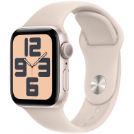 Smart watch Apple Watch SE GPS 40mm Starlight Aluminium Case with Starlight Sport Band - M/L (MR9V3QR/A) thumbnav 1