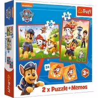 Trefl Puzzles 93337 Paw Patrol team in action
