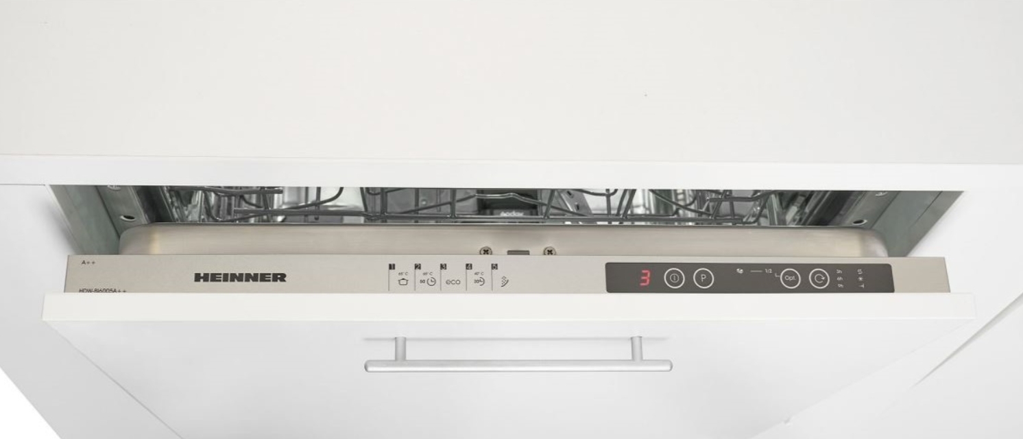 Посудомоечная машина встраиваемая Heinner HDW-BI6005A Белый / Комплектов /Полногабаритная photo 6