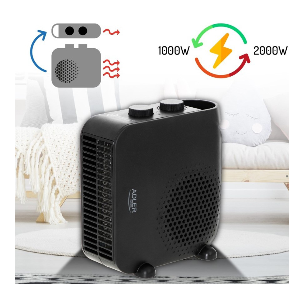Incalzitor cu ventilator Adler AD7725b photo 6
