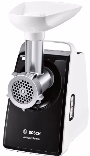 Мясорубка шнековая Bosch FW3X15B, 2.5 кг/мин, 500 Вт, Черный 