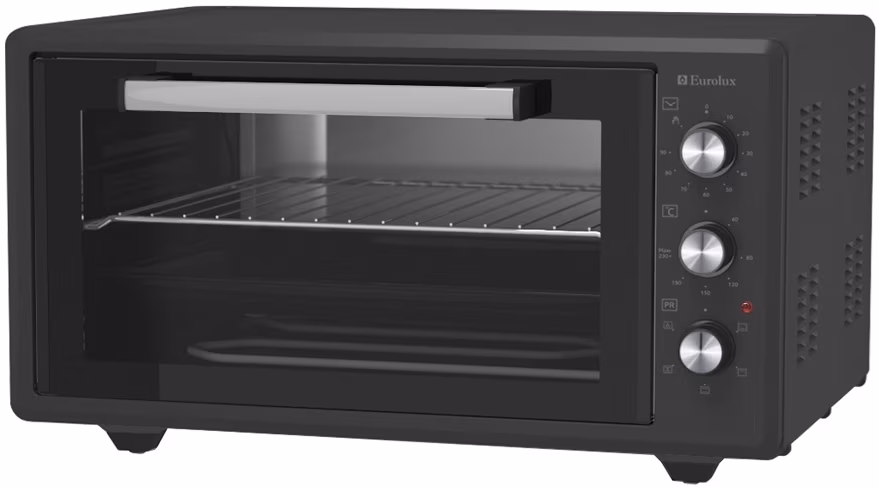 Cuptor electric Eurolux MOEMGC45B, 45 l, 1400 W, Negru 