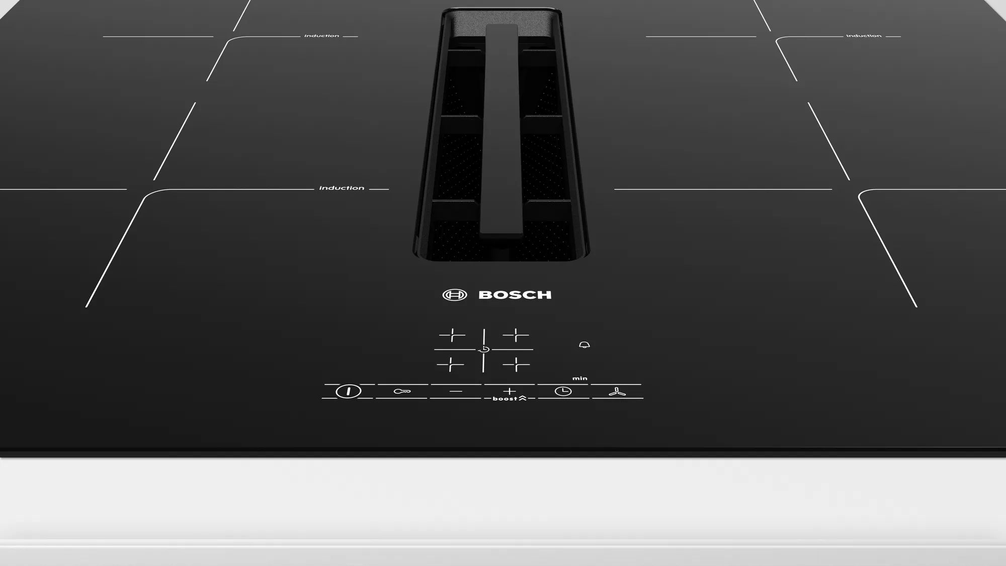 Встраиваемая индукционная панель с вытяжкой Bosch PIE611B15E photo 2