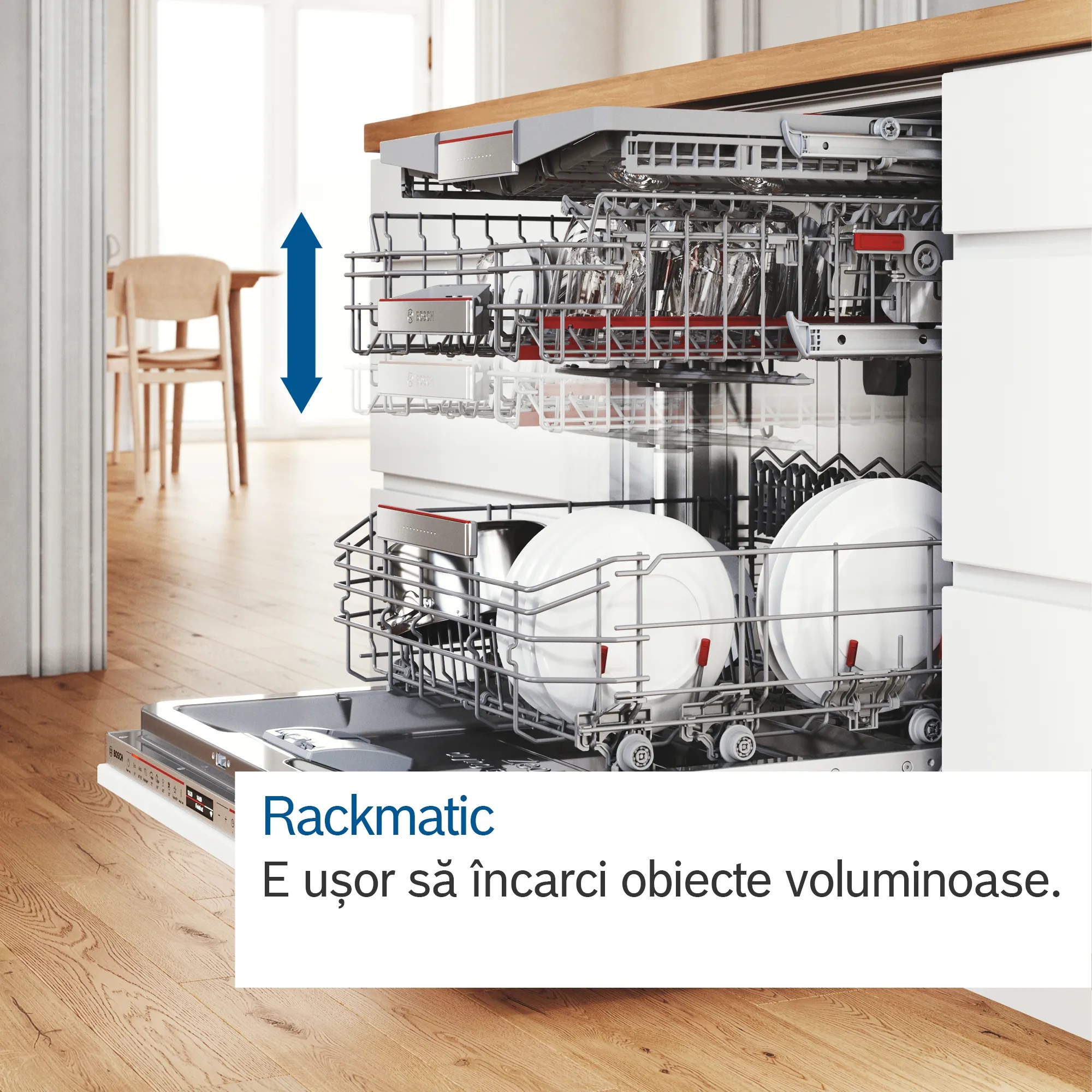 Masina de spalat vase Bosch SMS4HVI45E Inox /13 Seturi /De dimensiune completa photo 8
