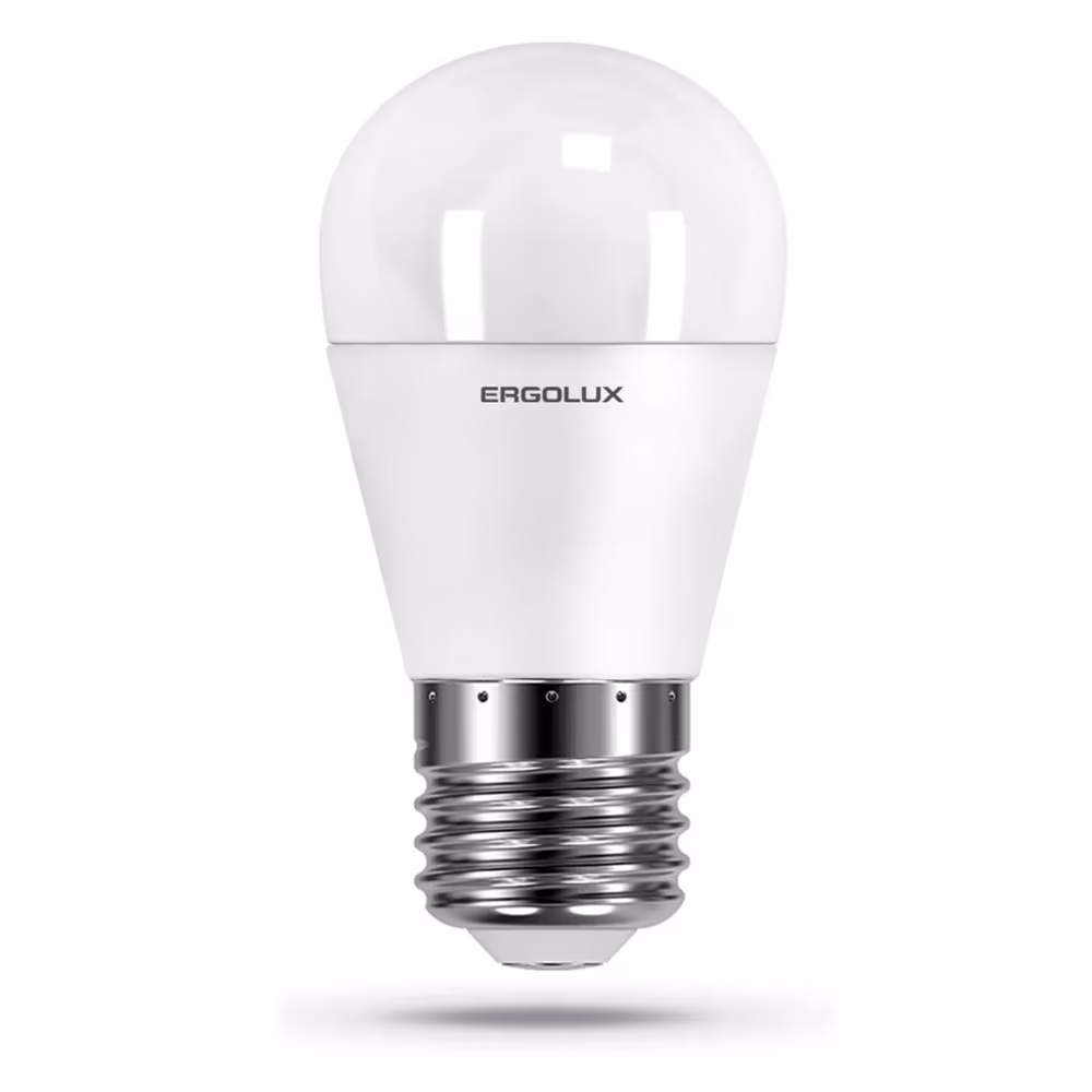Лампа  энергосберегающая Ergolux G45 9W E27 45K 