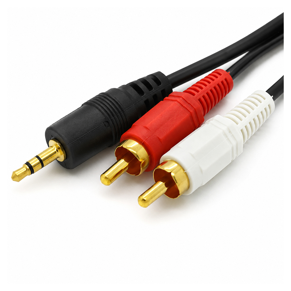 Кабель 3.5mm - RCA Eurolux 1017 RCA-JACK 1.5 M photo 2