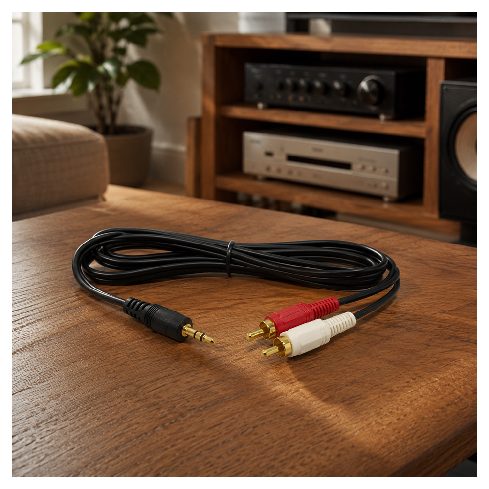 Кабель 3.5mm - RCA Eurolux 1017 RCA-JACK 1.5 M photo 5