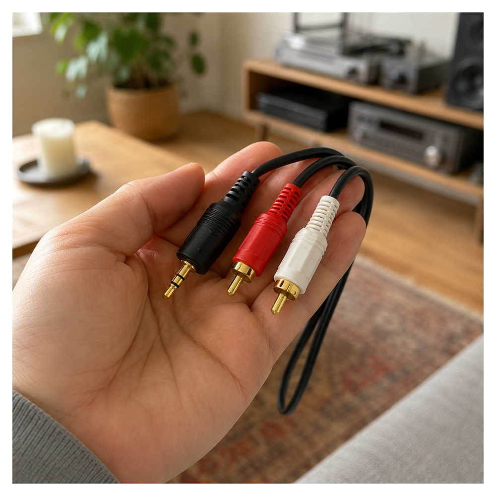 Кабель 3.5mm - RCA Eurolux 1017 RCA-JACK 1.5 M photo 6