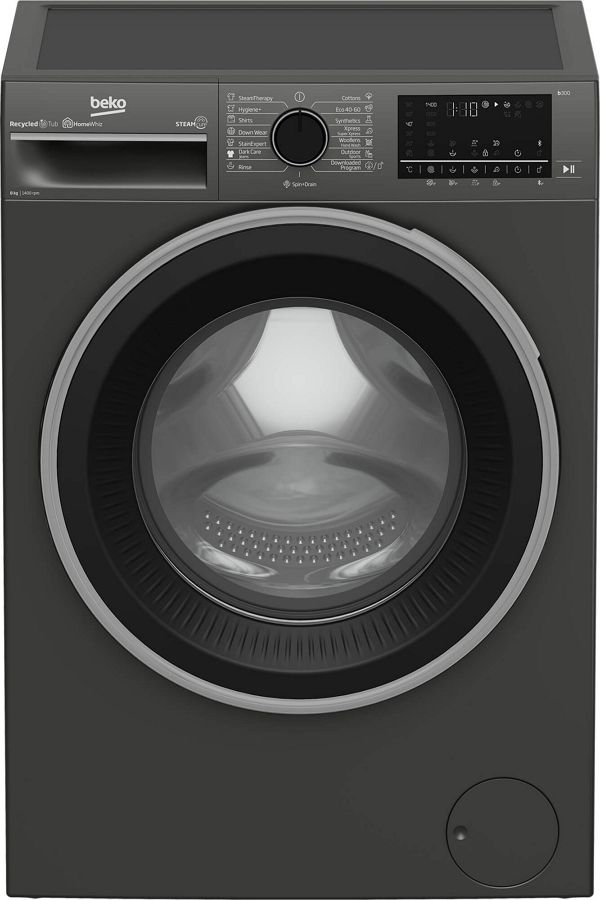 Masina de spalat Beko B5WFU58415M 8 kg / 1400 rot/min / A / Gri photo 1 Masina de spalat Beko B5WFU58415M 8 kg / 1400 rot/min / A / Gri photo 1