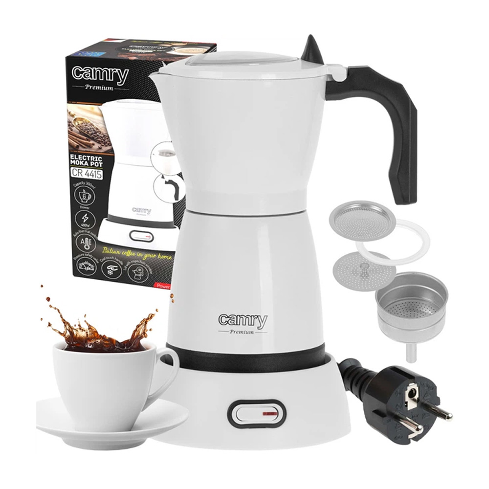 Cafetiera Camry CR4415w / 0.3 l / Moka / Macinata photo 7