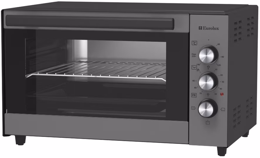 Cuptor electric Eurolux MOEM35W, 35 l, 1200 W, Gri 