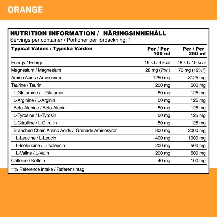 Energizant Optimum Nutrition Amino Energy + Electrolytes, Orange Blast photo 3