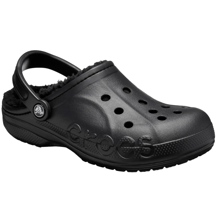 Slapi Crocs Baya Lined pt Barbati / 42-43 / Negru photo 2