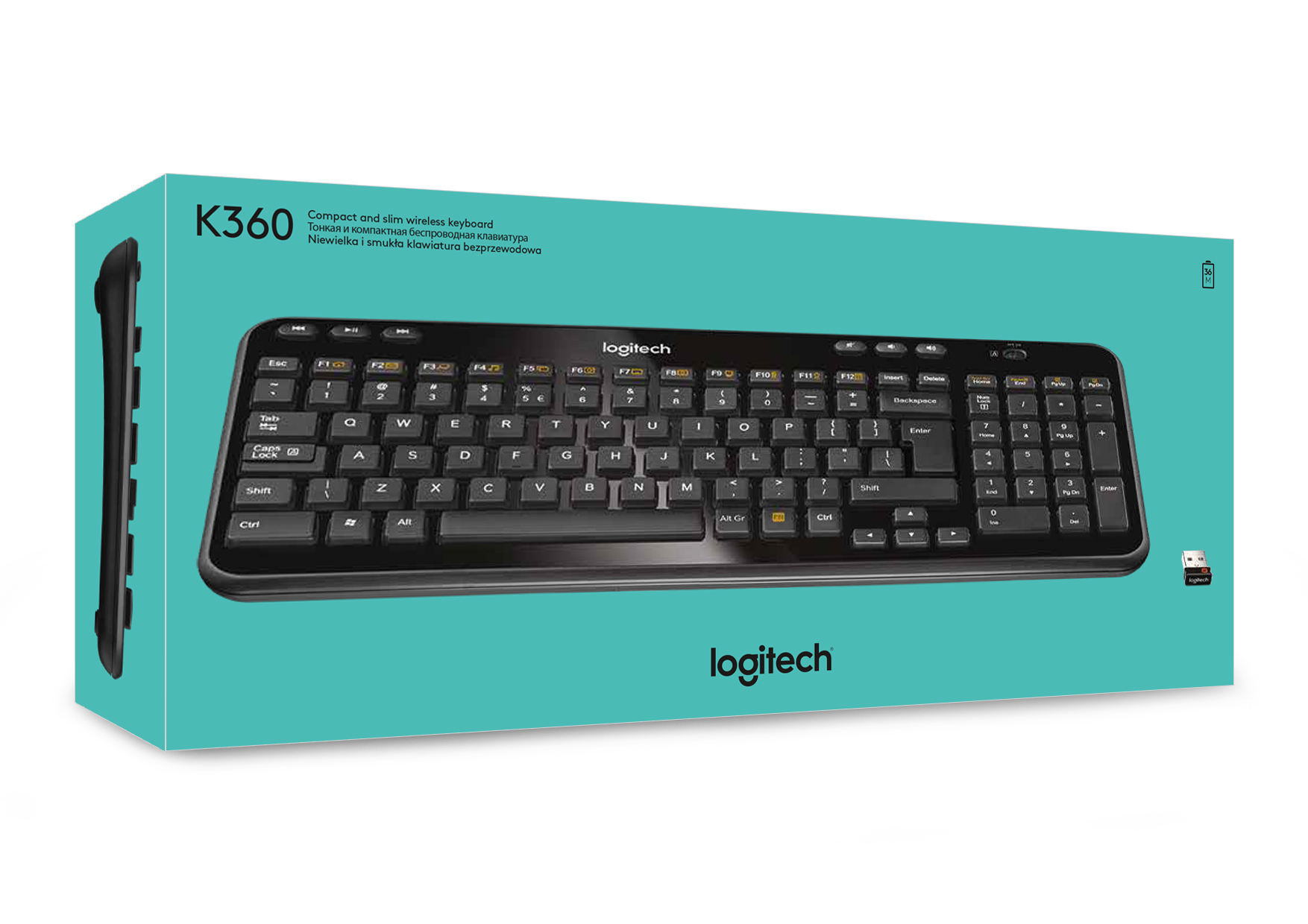 Tastatura fara fir Logitech K360 / Membrana photo 5