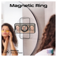 Suport auto pentru smartphone Promate Magnetite Black 360 thumbnav 4