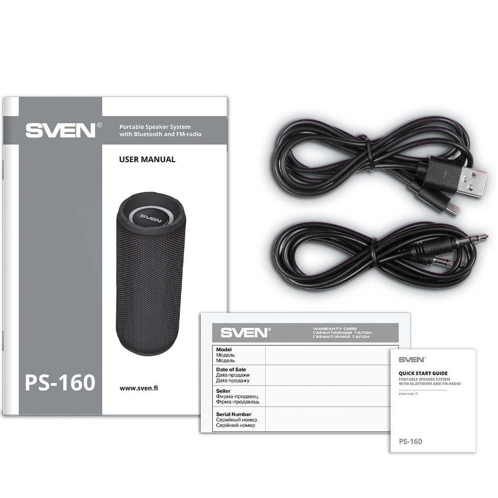 Boxa portabila Sven PS-160 Negru photo 3