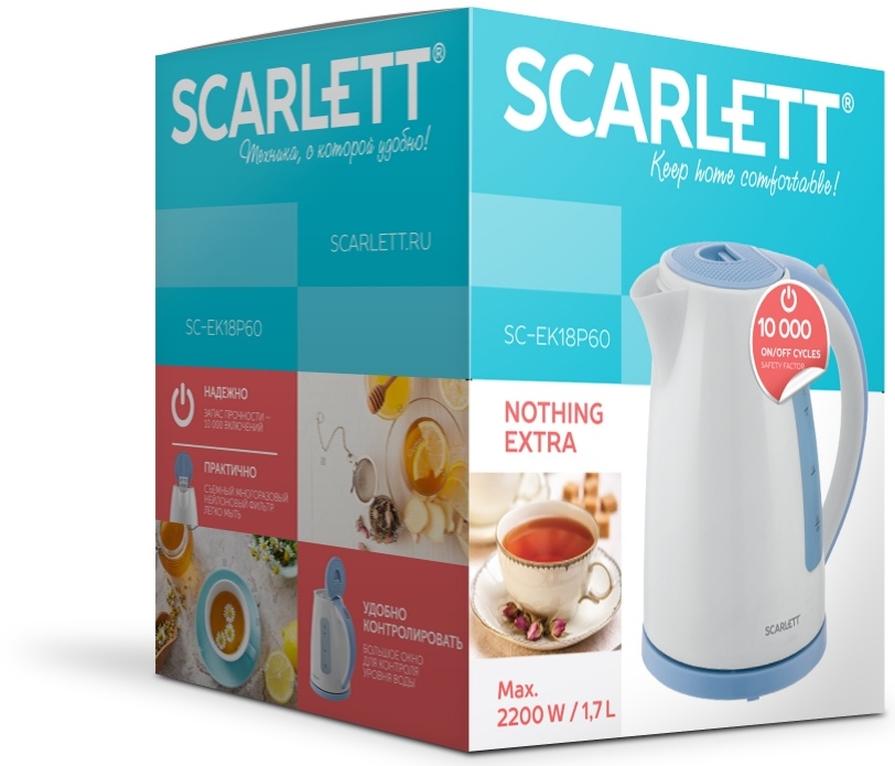 Fierbator de apa electric Scarlett SC EK18P60 photo 2