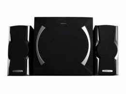 Edifier XM6PF Black, 2.1/ 48W (24W+ 2x12W) RMS, FM Radio, USB & SD card  &  AUX Input (MP3 & WMA support), Remote Control, all wooden, (sub.6.5" + satl.(3"+3/4")) thumbnav 1