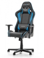 Gaming/Office Chair DXRacer Formula GC-F08-NB-H1, Black/Blue, Premium PU leather, max weight up to 150kg / height 145-180cm, Recline 90°-135°, 3D Armrests, Head and Lumber cushions, Aluminium wheelbase, 2" PU Caster, W-23kg thumbnav 1