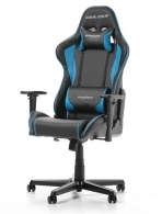 Gaming/Office Chair DXRacer Formula GC-F08-NB-H1, Black/Blue, Premium PU leather, max weight up to 150kg / height 145-180cm, Recline 90°-135°, 3D Armrests, Head and Lumber cushions, Aluminium wheelbase, 2