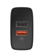 Trust Qmax 30W Ultra-Fast Dual USB Wall Charger with QC3.0, Fast-charge at maximum speed with up to 12W power or ultra-fast charge with up to 18W power with QuickCharge 3.0, Total output power (max): A, W 30W thumbnav 3